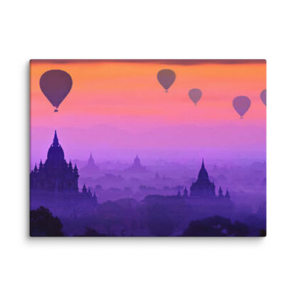 Mystical Balloons Over Bagan at Dawn