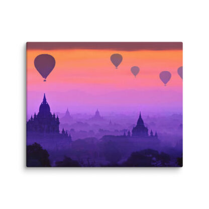 Mystical Balloons Over Bagan at Dawn - Image 3