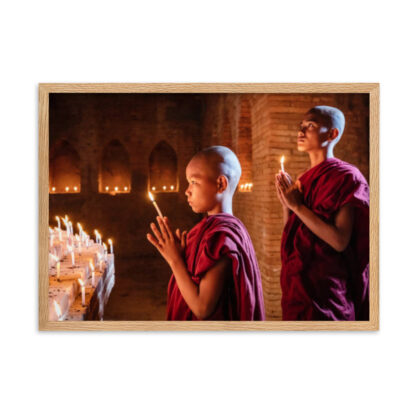 Sacred Light: Young Monks in Prayer - Image 3